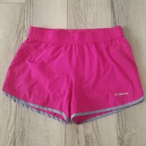 Columbia  Pink/Grey Running Shorts Med.
